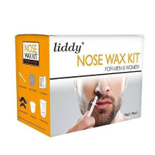 LIDDY Nose Ear Hair Removal Wax Kit Painless & Easy Waxing U 50g Men