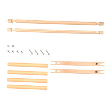 Adjustable Wooden Embroidery Stand with Stable Support and Ergonomic Stitching Angle for Beginners