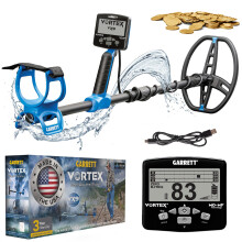 Garrett Vortex VX9 - Made in The USA - Metal Detector for Adults - MD-MF Tech - Waterproof to 16 ft, 8.5? x 11? Searchcoil, 7 Frequency Options,