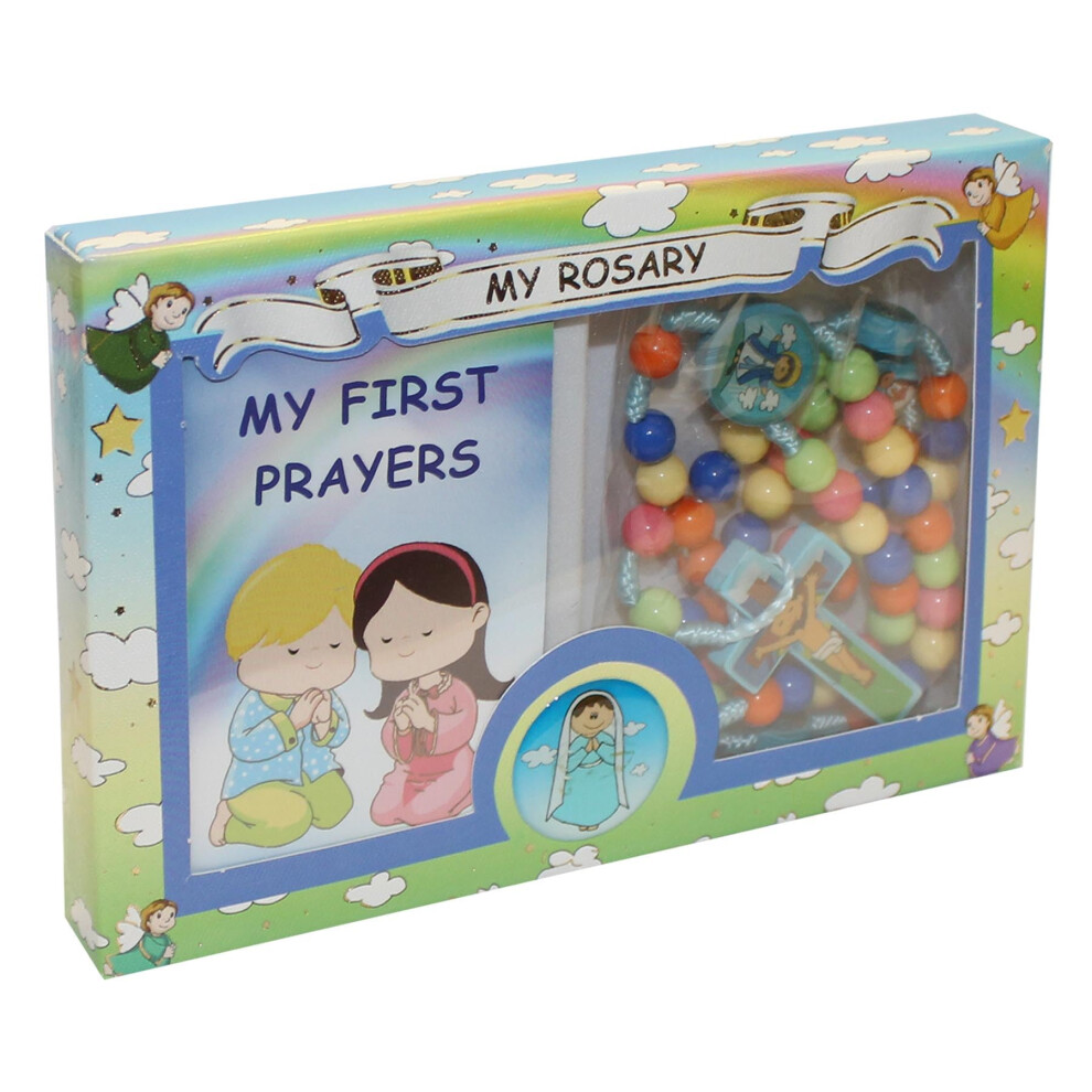Widdle Gifts Unisex My First Rosary And My First Prayers Booklet Multicoloured 1509