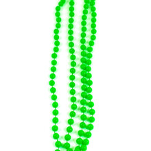 NEON BEAD ROPE NECKLACE 1980'S FANCY DRESS PARTY 48" RAVES HEN NIGHTS 80'S (Neon Green)