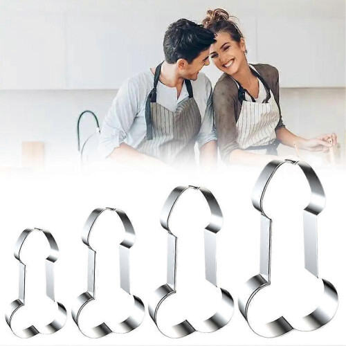 (4pcs, A) Funny Cookie Cutter Set for Bachelorette or Bachelor Party 1
