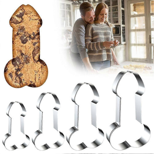 (4pcs, A) Funny Cookie Cutter Set for Bachelorette or Bachelor Party 2