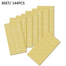 144pcs/8 sheets Labels Kitchen Food Container Bottle Jar