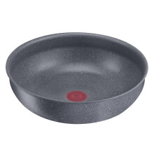 Tefal Ingenio Wok Frying Pan 26 cm, Induction, Non-Stick Coating, Stackable, Dishwasher-Safe, Made in France, Natural Force L3967702, Black, Non-Stick