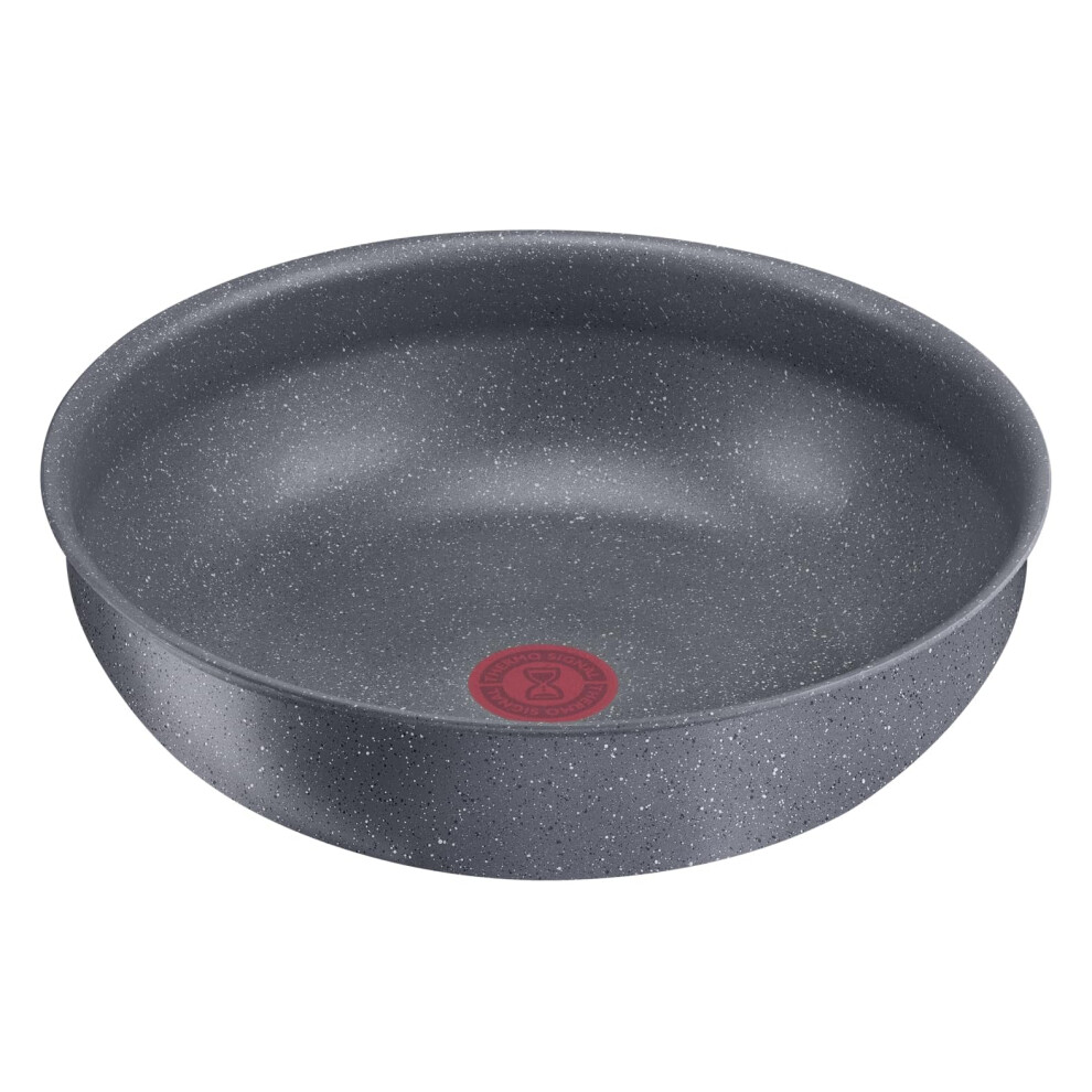 Tefal Ingenio Wok Frying Pan 26 Cm, Induction, Non-Stick Coating, Stackable, Dishwasher-Safe, Made In France, Natural Force L3967702, Non-Stick Black