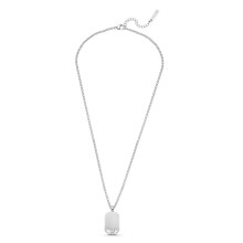 Police Mens Stainless Steel Motive Gun Wing Logo Tag Pendant Necklace