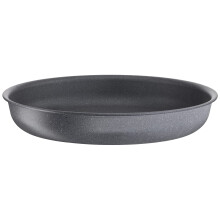 Tefal Ingenio Frying Pan, 26 cm, Induction, Non-Stick Coating, Stackable, Dishwasher-Safe, Made in France, Natural Force L3960502, Grey, Non-Stick