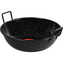 Sterling Ventures Non Stick Deep Frying Kadai Enamel Coated Wok (28cm)