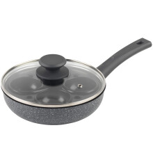 Salter BW09339AR EasyPour Egg Pan, Marblestone Collection, Non-Stick Cookware, PFOA Free, Induction Suitable, Removable Egg Poaching Tray and Cups,