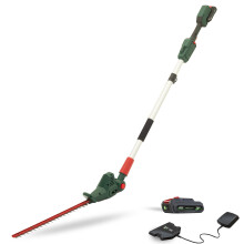 Webb Eco 20V Cordless Long Reach Hedge Trimmer - 2x 1300SPM, 278cm Total Reach, up to 40min run time & 3 year warranty, 2ah Battery & Charger Included