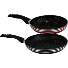 Catergold Kitchen Non Stick Frying Pan Set Two Pans Combo Aluminum Suitable for Induction Hob Pan for Everyday Use (20cm & 30cm)