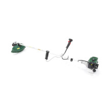 Webb WEBC33 33cc Straight Shaft, 2-Stroke Petrol Brushcutter and Lawn Edger, Twin Cutter Heads, Anti-Vibration Cowhorn Handle - 2 Year Guarantee