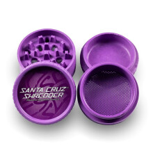 Purple 4-Piece Hemp Grinder by Santa Cruz Shredder