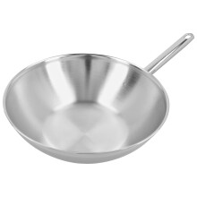 Demeyere Wok 30 cm Wok/Stir Fry Pan ? Frying Pans (Wok/Stir Fry Pan, Silver, 4.8 Litres, 300 mm)
