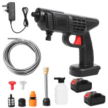 Cordless Pressure Washer, 21V 45 Bar/652 PSI Portable Pressure Washer, Car Wash Machine with 5M Hose, Cordless Jet Washers/Pressure Washers for