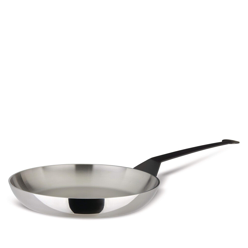 Alessi 90110/28 T La Cintura Di Orione Frying Pan In 18/10 Stainless Steel, Silver
