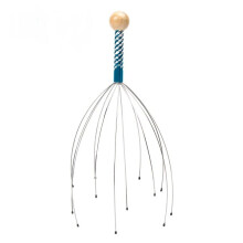 1pc Octopus Head Massager Made of Stainless Steel Engraved Head Relaxer Brain Massage Scalp Scratcher Itch Reliever Color Random