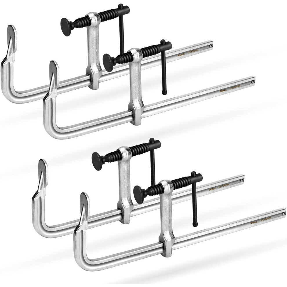 4Pcs F-Clamps Adjustable Wood Metal Clamp Woodworking Tools 76Mm X 300Mm 404729064204