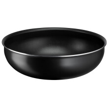 Lagostina Ingenio Essential Plus Wok Wok ? 28 cm, non-stick aluminum pan for gas and oven, with thermosignal cooking display, usable with removable