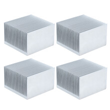 4Pcs Cooling Fins Aluminum Heatsink Radiator Heat Sink for Electronics CPU Module 60x60x39mmWithout Adhesive