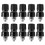 10Pcs Binding Post M6 Thread Brass Nickel Plated Welding Terminal Stud Connector 0?380VBlack 1