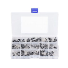 215Pcs Electrolytic Capacitor 0.1uF?330uF Aluminium 15 Value Assortment Kit for Radio TV