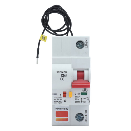 WiFi Smart Circuit Breaker 1P Bluetooth Circuits Breakers Remote Switch Flame Retardant Shell AC