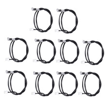 10Pcs NTC Thermistor Temperature Sensor Probe Round Lug Cold Pressed Terminal Connector 500mm20K B3950