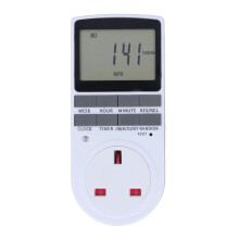 Timer Outlet Digital Intelligent Energy Saving Flame Retardant High Power Timing Power Socket UK Plug 220?240V