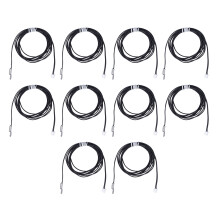 10Pcs Temperature Sensor Probe NTC Thermistor Temp Transducer Cold Pressed Terminal 2 Meters50K B3950