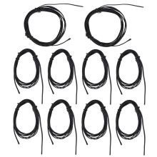 10Pcs NTC Thermistor Temperature Sensor Probe Drop Shaped Tip Epoxy Resin Connector 2meter50K B3950