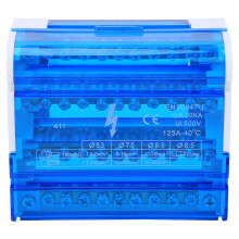 411 Terminal Block Distribution Box Din Rail 4-Level Single Phase for Electrical Engineering