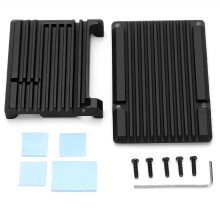 Aluminum Alloy Case Shell Heat Dissipation Dual Fans for Raspberry Pi 2B 3B 3B+/4B