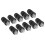 10Pcs Binding Post M6 Thread Brass Nickel Plated Welding Terminal Stud Connector 0?380VBlack 2