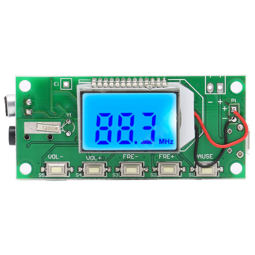 FM Transmitter Module Digital Stereo Frequency Modulation with LCD Display 87?108MHZ 3?5V