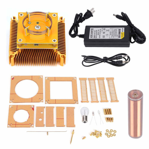 Coil Plasma Loudspeaker for Tesla Model Automatically Lighting Desktop Toy