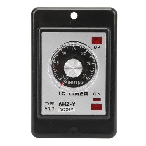 Time Relay Digital Display High Accuracy Excellent Workmanship ABS Brass Material Time Controller24VDC 1