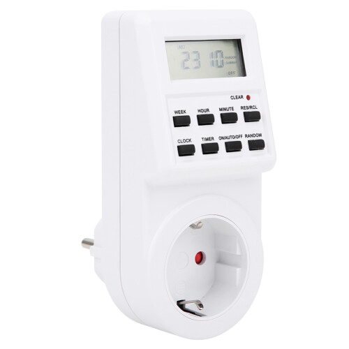 Electrical Time Control Switch Plug‑in Timer Socket LCD Display TM03 1