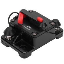 Circuit Breaker Auto Reset Fuse Holder Copper Waterproof Automatic Switch Red DC12?42V250A