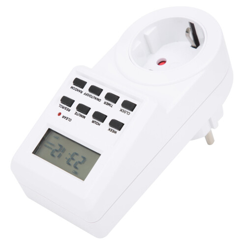Electrical Time Control Switch Plug‑in Timer Socket LCD Display TM03 2