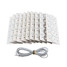 50PCS 6V SMD Lamp Beads with Optical Lens Fliter for 32-65 LED TV Repair with 2M Wire Led Light Strip Parts Accessories