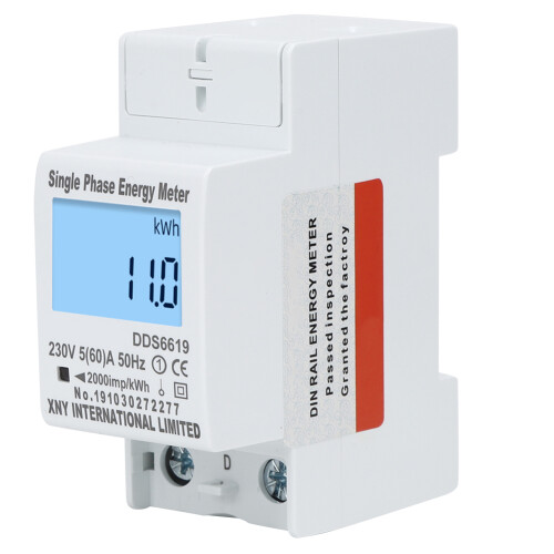 Electronic Energy Meter Multifunctional Single Phase Digital Display Household Appliances