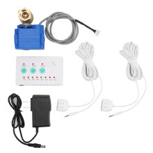 Water Leaking Sensor 1 Valve 2 Way Audible Alarm Home Overflow Detection System