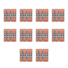 30Pcs Quick Terminal Block Wire Connector PushType Wiring Splitter Set SPL-P1/P2/P3