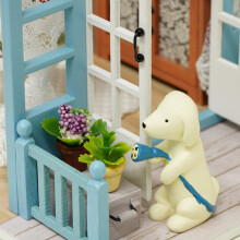 DIY Dollhouse Wooden Room Assemble Kit Home Decoration Miniature House Model Self-installed Simulation Dollhouse