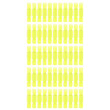 50Pcs Nylon Connectors Kit Wire Crimp Male Female Butt Insulated Terminals FRFNY and MRFNY(0.5075Yellow )
