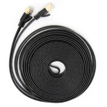 Network Cable 10 Gigabit Double Shielded CAT7 8?Core Twisted Pair Wire Computer Accessories1 Meter