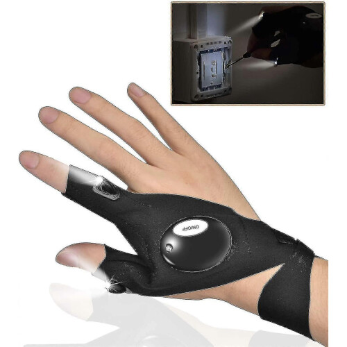 Flashlight Gloves Outdoor Multipurpose Led Glove Flashlight Torch Cover 1
