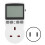 Digital Thermostat Socket Temperature Control with Timer Switch Sensor Probe Heating Cooling Mode  AC 1